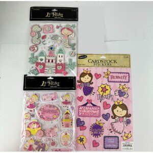 Princess-Themed 3D & Cardstock Stickers Bundle La Petites Recollections